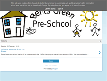 Tablet Screenshot of bentsgreenpreschool.co.uk